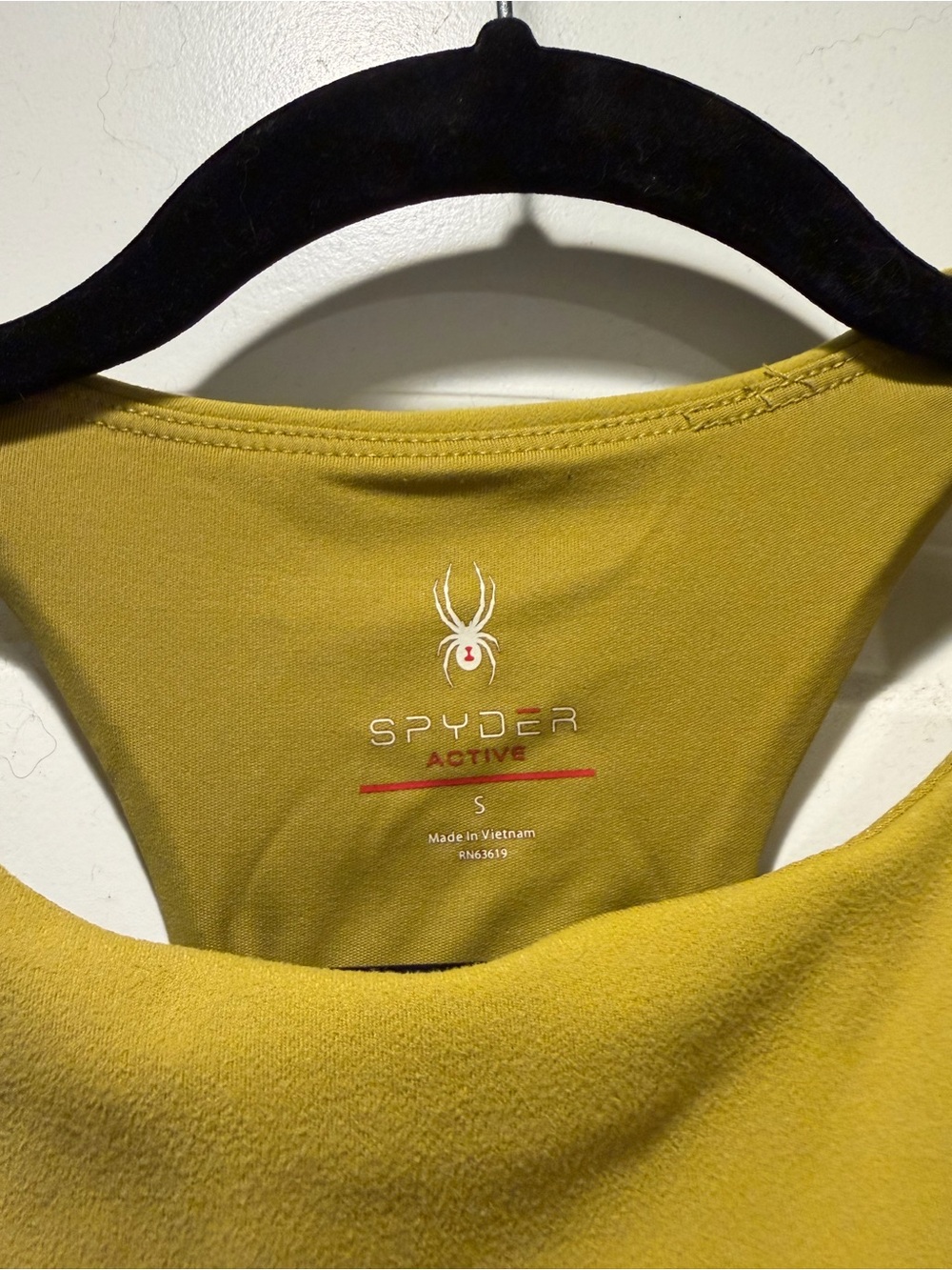 Spyder Yellow Active Racerback Tank - Picture 6 of 6